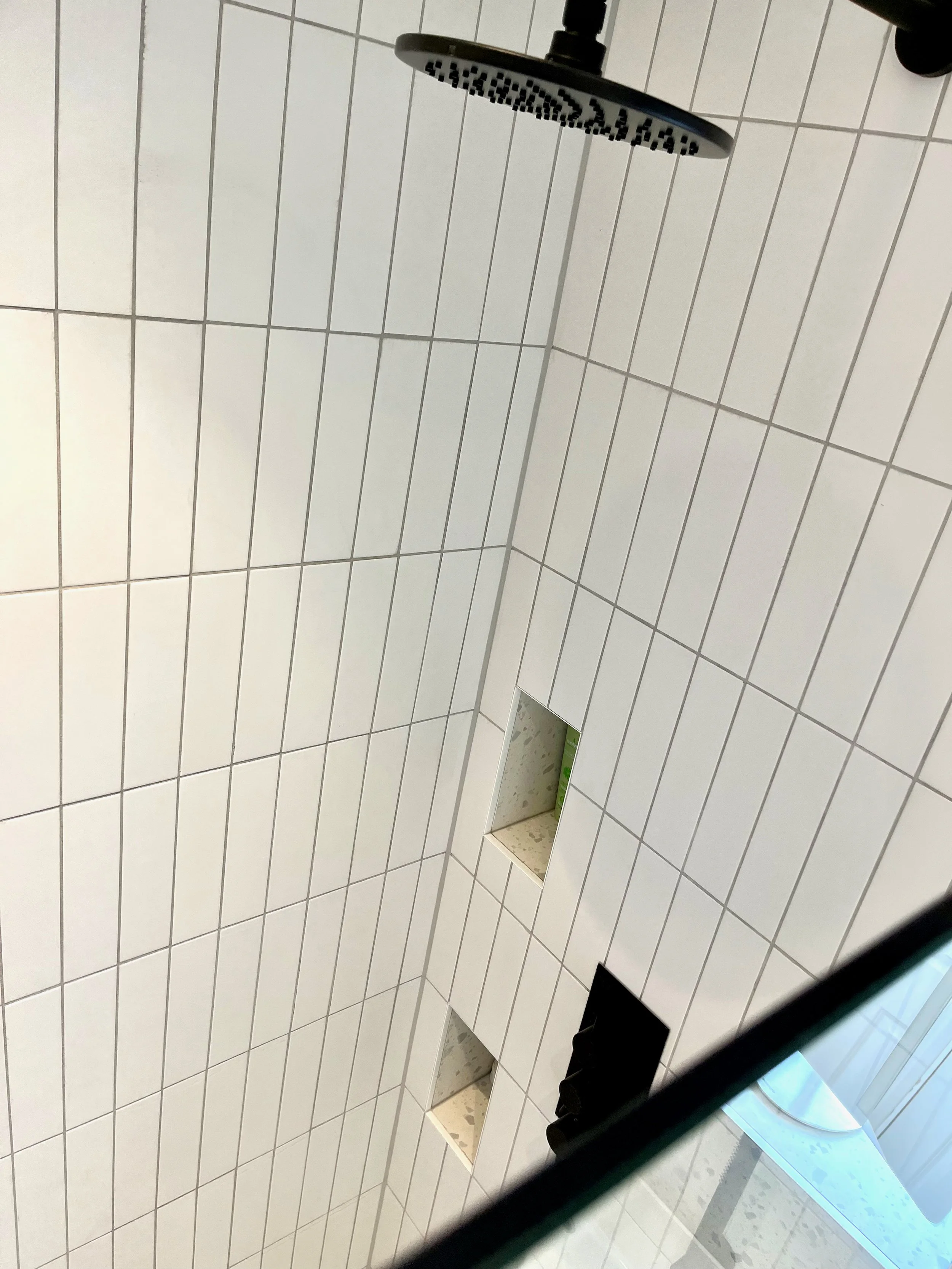 White terrazzo bathroom design in Brentford - 5.jpeg
