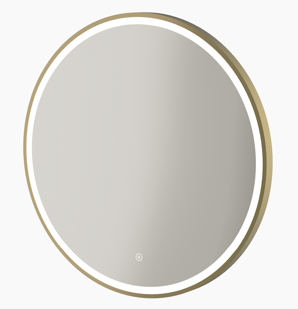 Aqualla Fuse LED Round Framed Brushed Brass 700