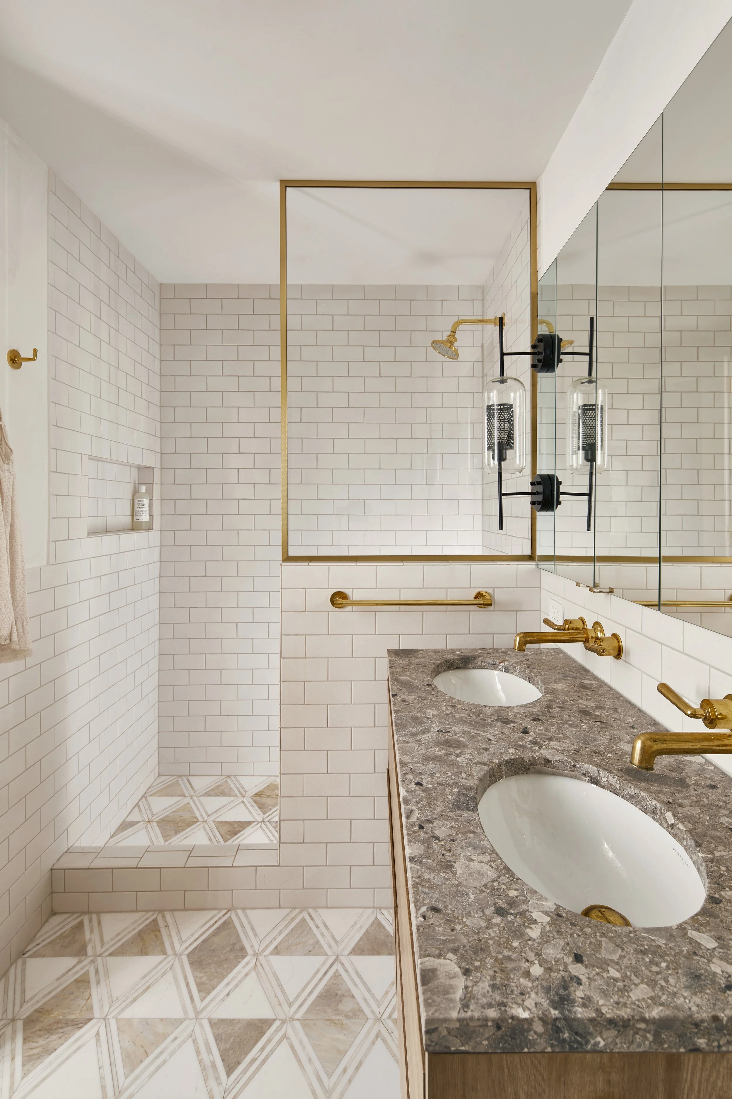 Brrushed Brass Bathroom Design and Installation Shepperton Surrey.jpg