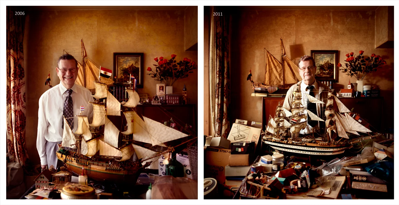  On the left side the photo in 2006, on the right side the photo in 2011.