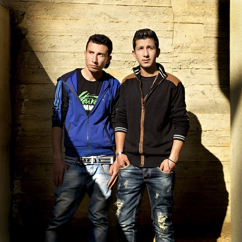 Wassim Mamo (18, left) and Shabi (17) from Tell Nasri