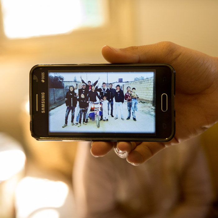Wassim and Shabi and their friends from Tell Nasri.