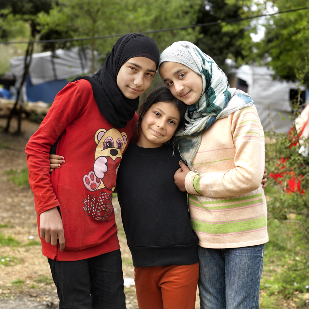 Baraa with her best friends Alia and Nijameh.