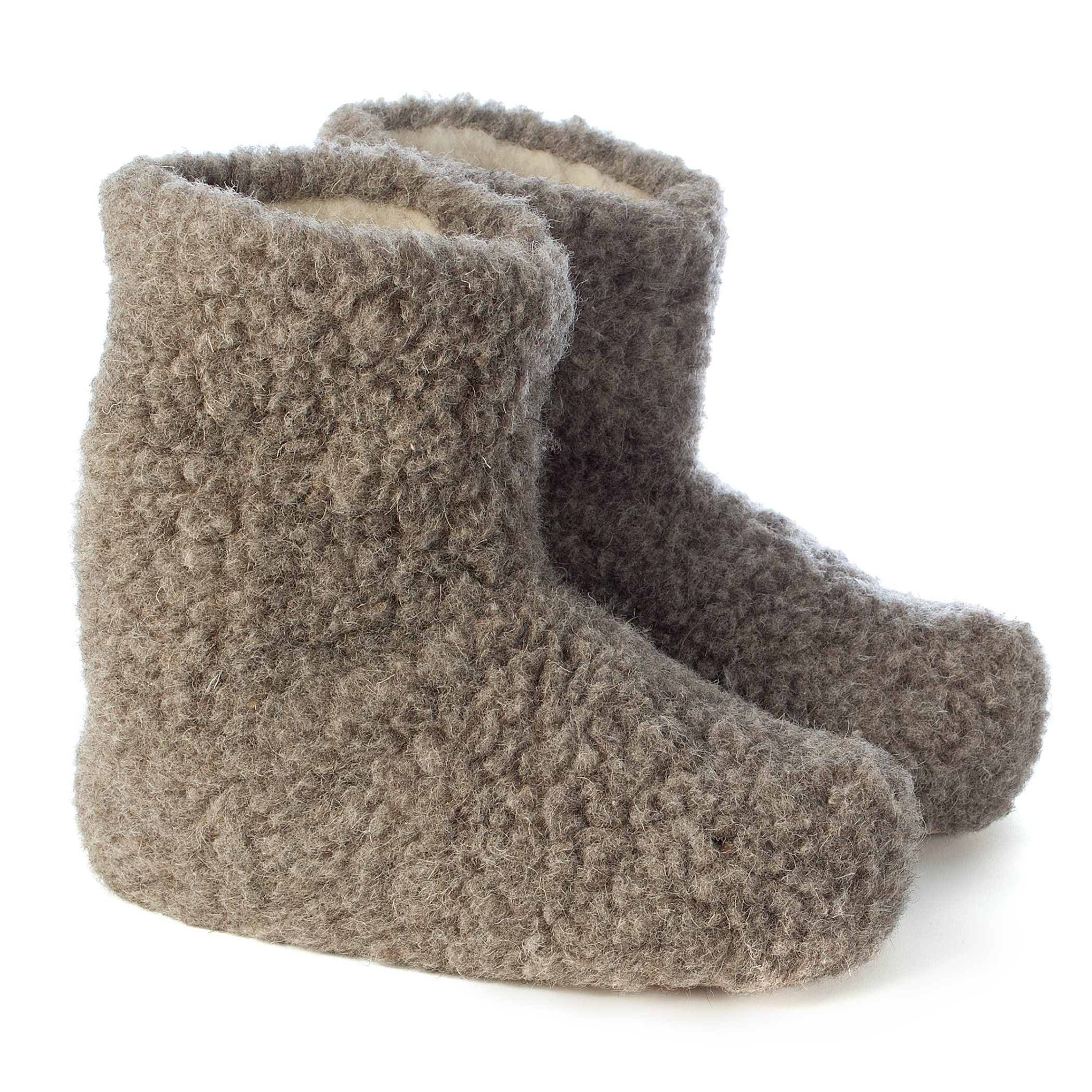 Woolsies Waffle Natural Wool Mule Chaussons Femme 