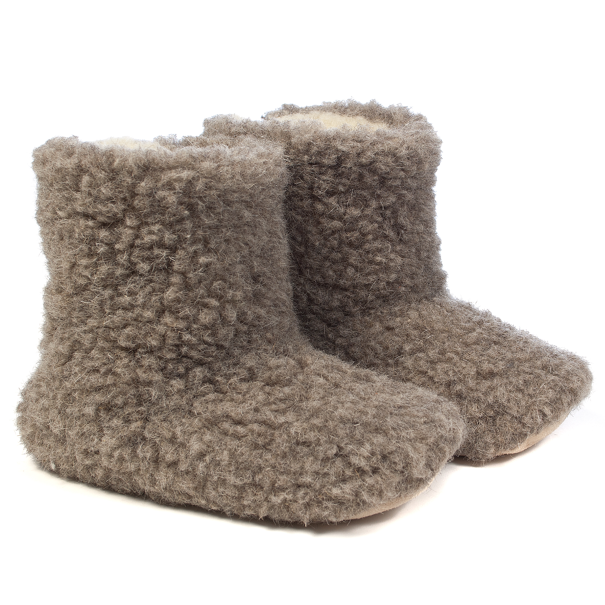 natural wool slippers