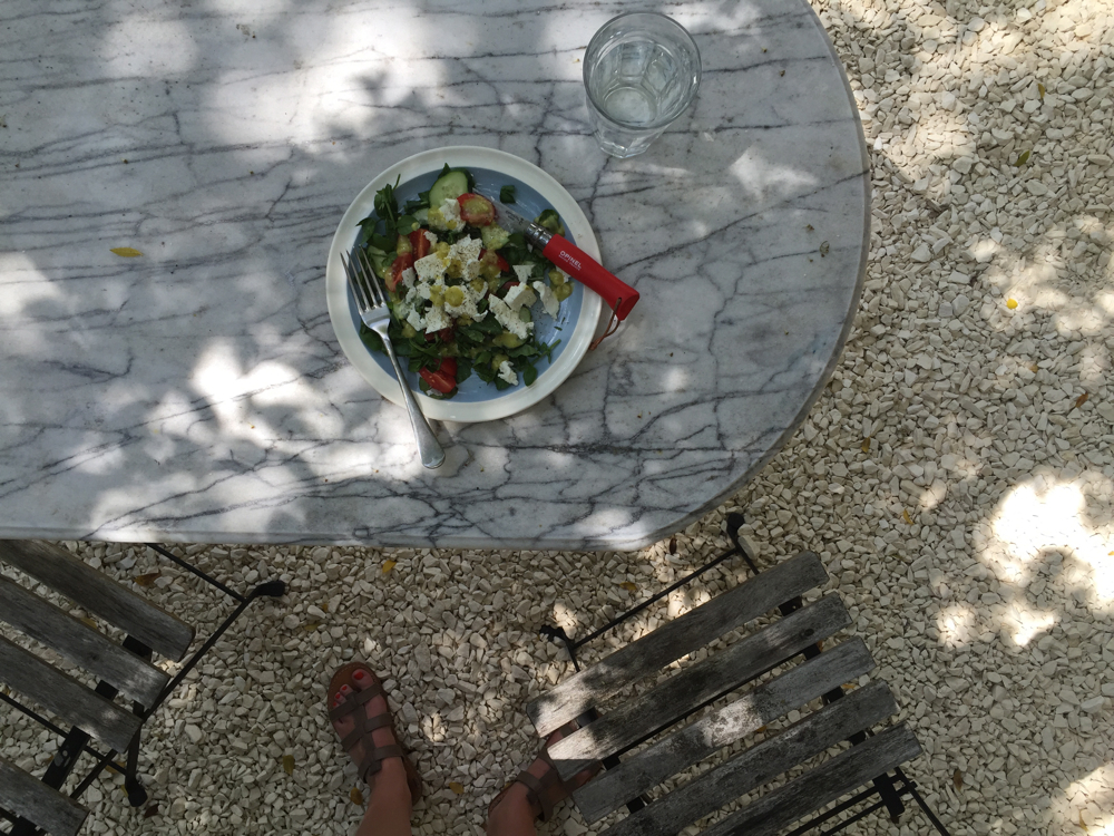 June, London: The grotty end part of the garden was finally replaced with an evening sun terrace. 