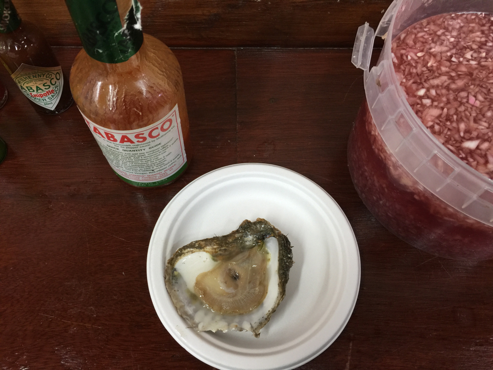 November, London: I love to get one oyster from Richard Haward at Borough Market if I'm passing. 