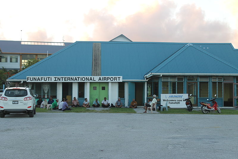 Funafuti International Airport Terminal Building. Photo Credit: lirneasia (cc-by-2.0)