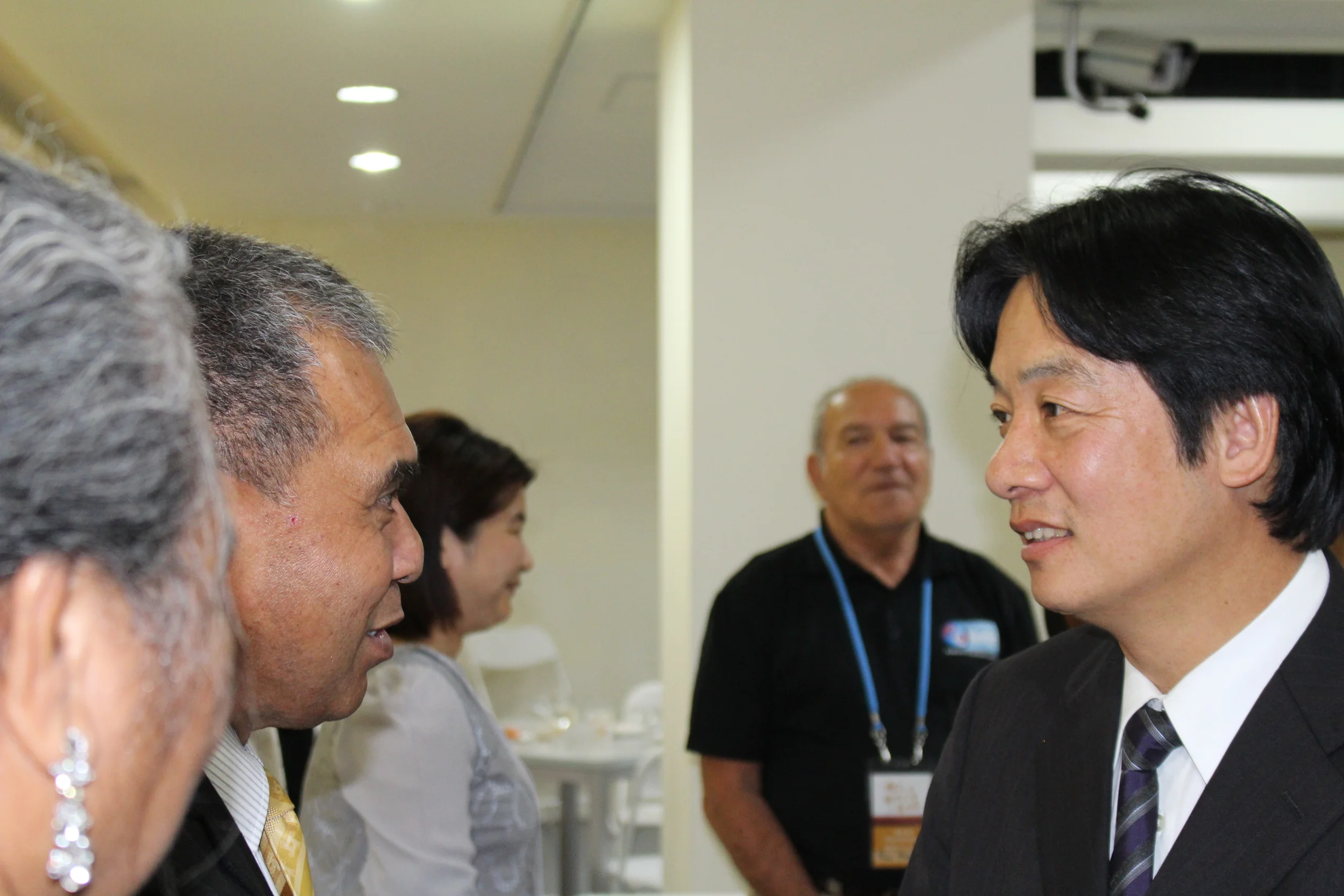 Ambassador Minute Alapati Taupo and Tainan Mayor Ching-Te Lai/陶敏德大使與台南市長賴清德