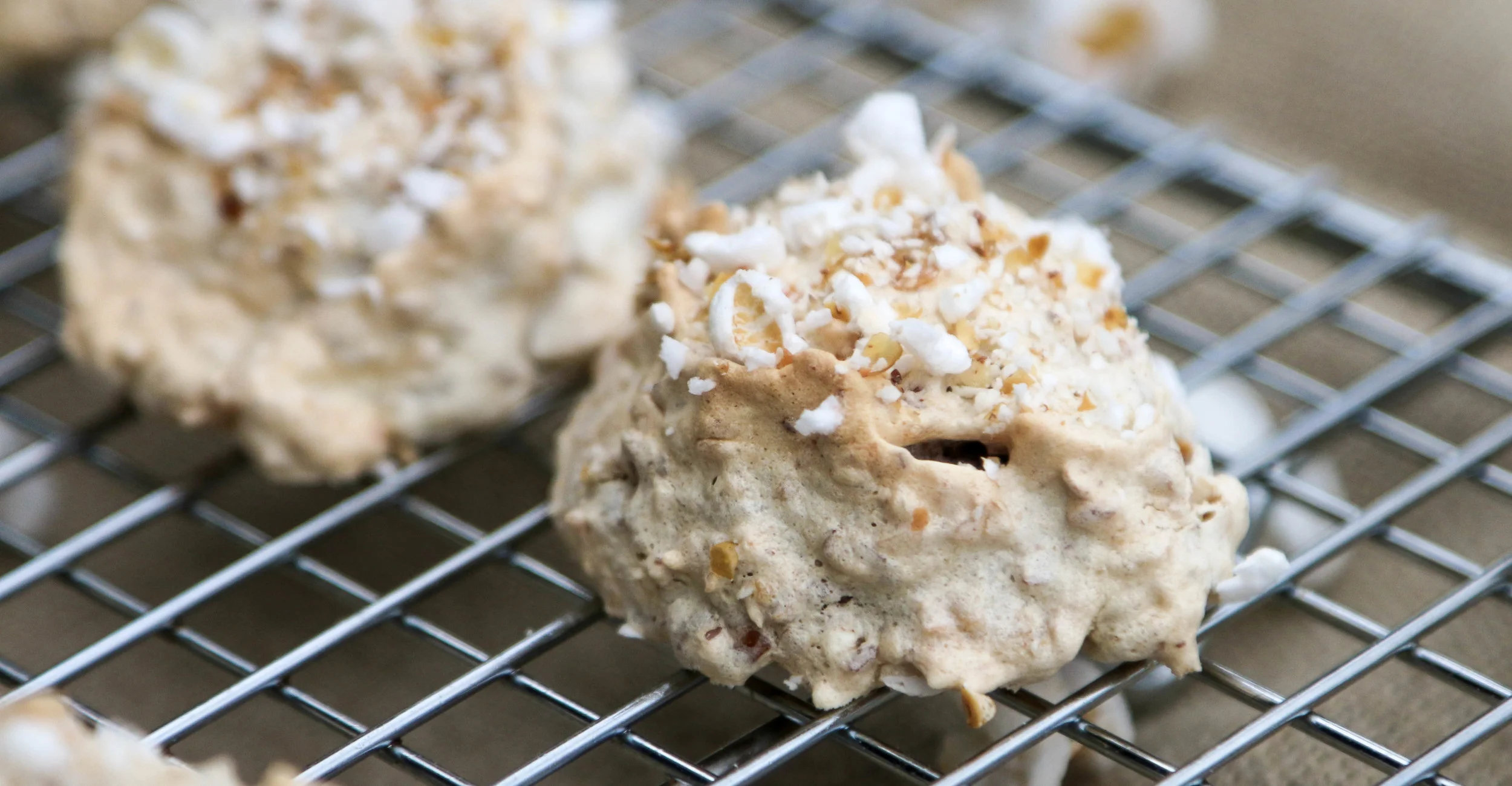 The Hungry Hounds— OldFashioned Popcorn Coconut Meringue Cookies