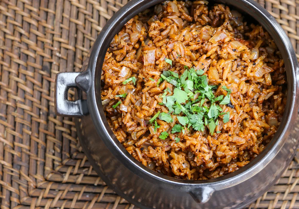 Ancho Rice The Hungry Hounds— Charred Ancho Mexican Red Rice
