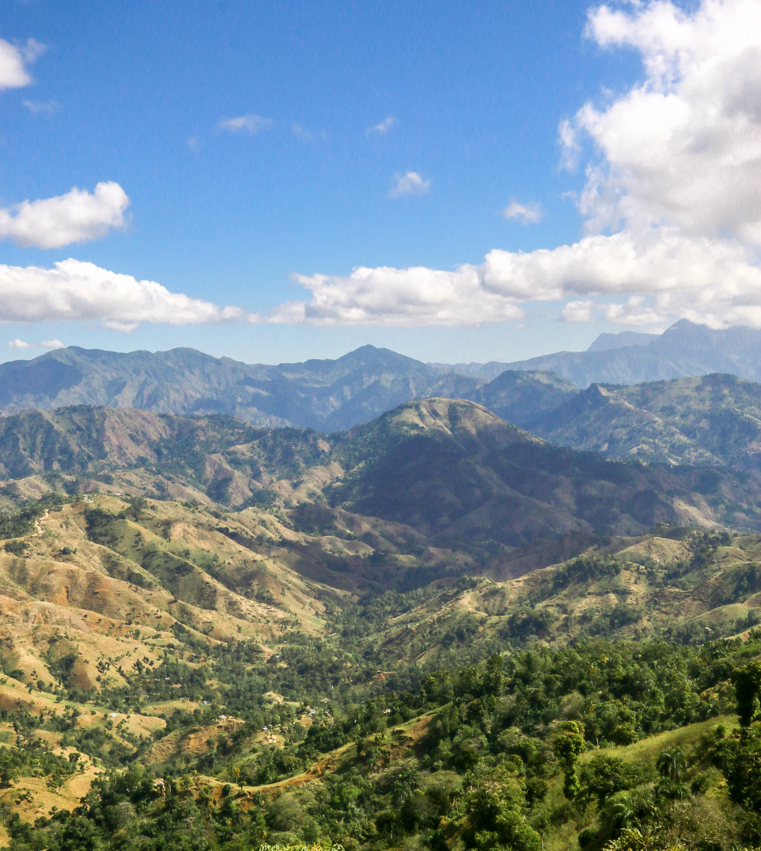 The winding mountainous road to Jacmel