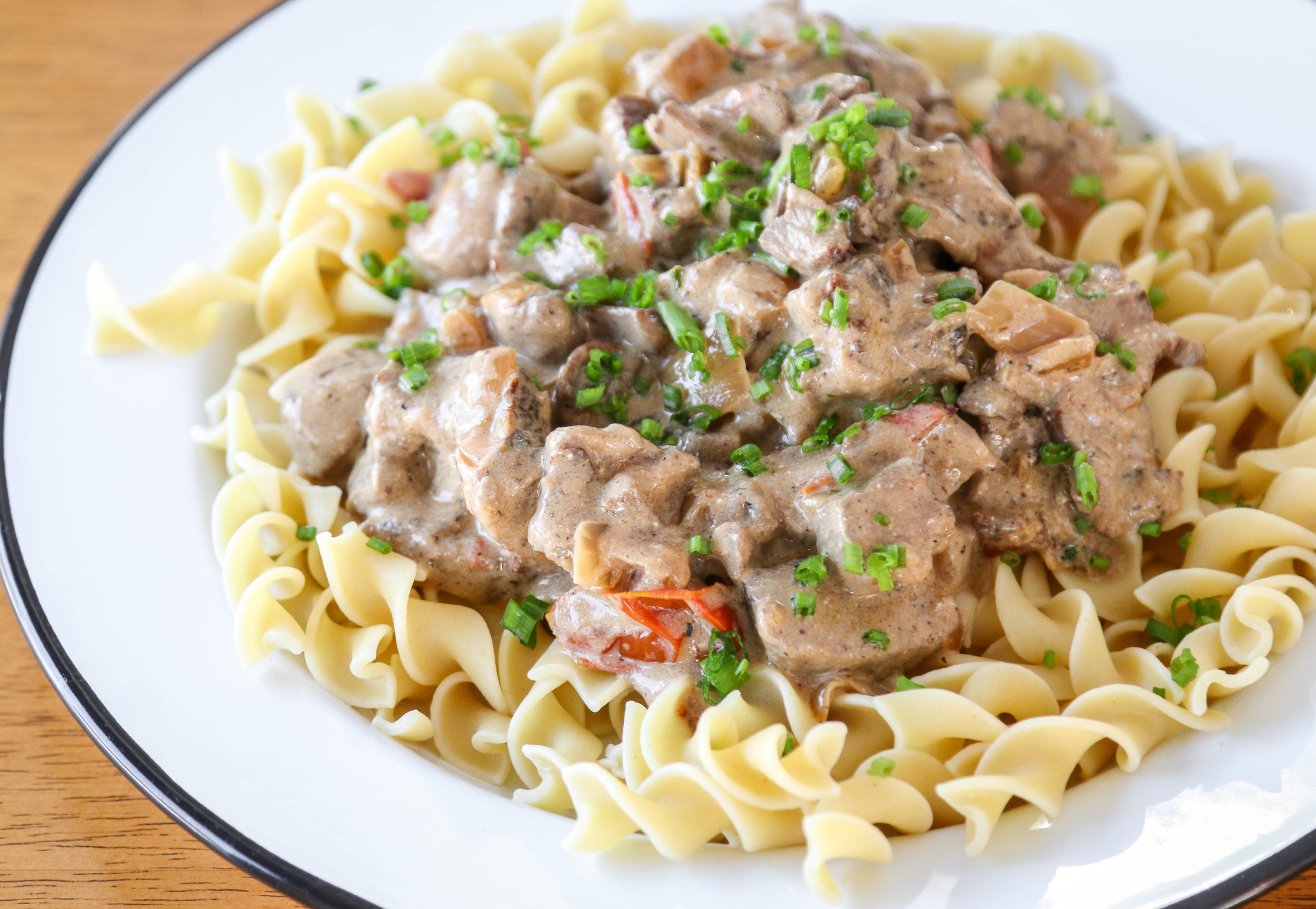 The Hungry Hounds— Beef Stroganoff