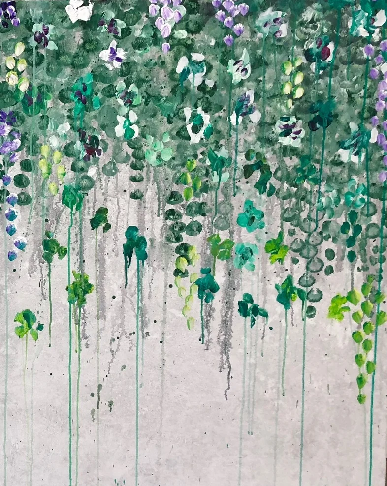 Petals &amp; Ivy Duo Set (Original Paintings)