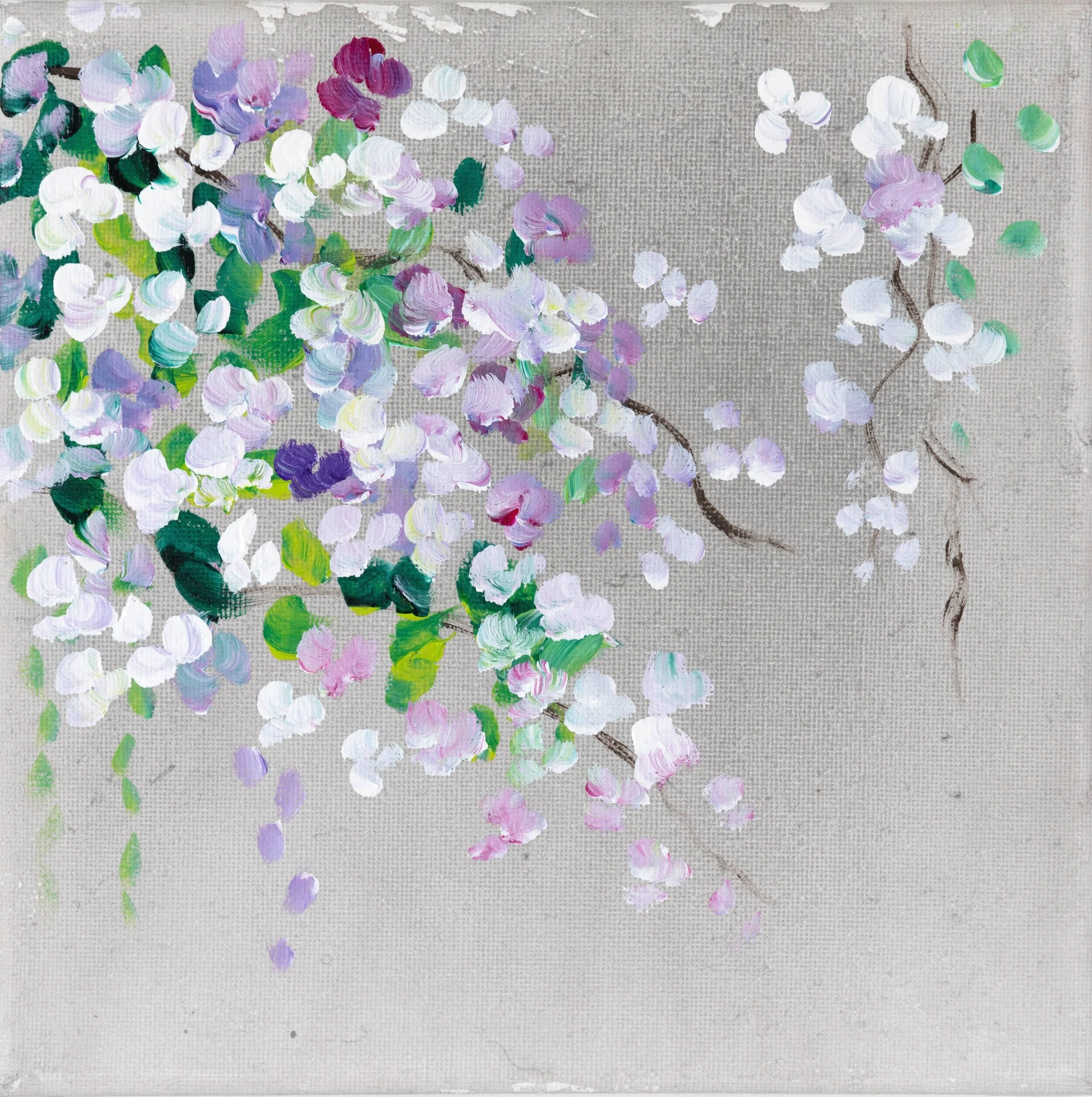 "Surface, far below 2" (Original Painting) 44x44cm