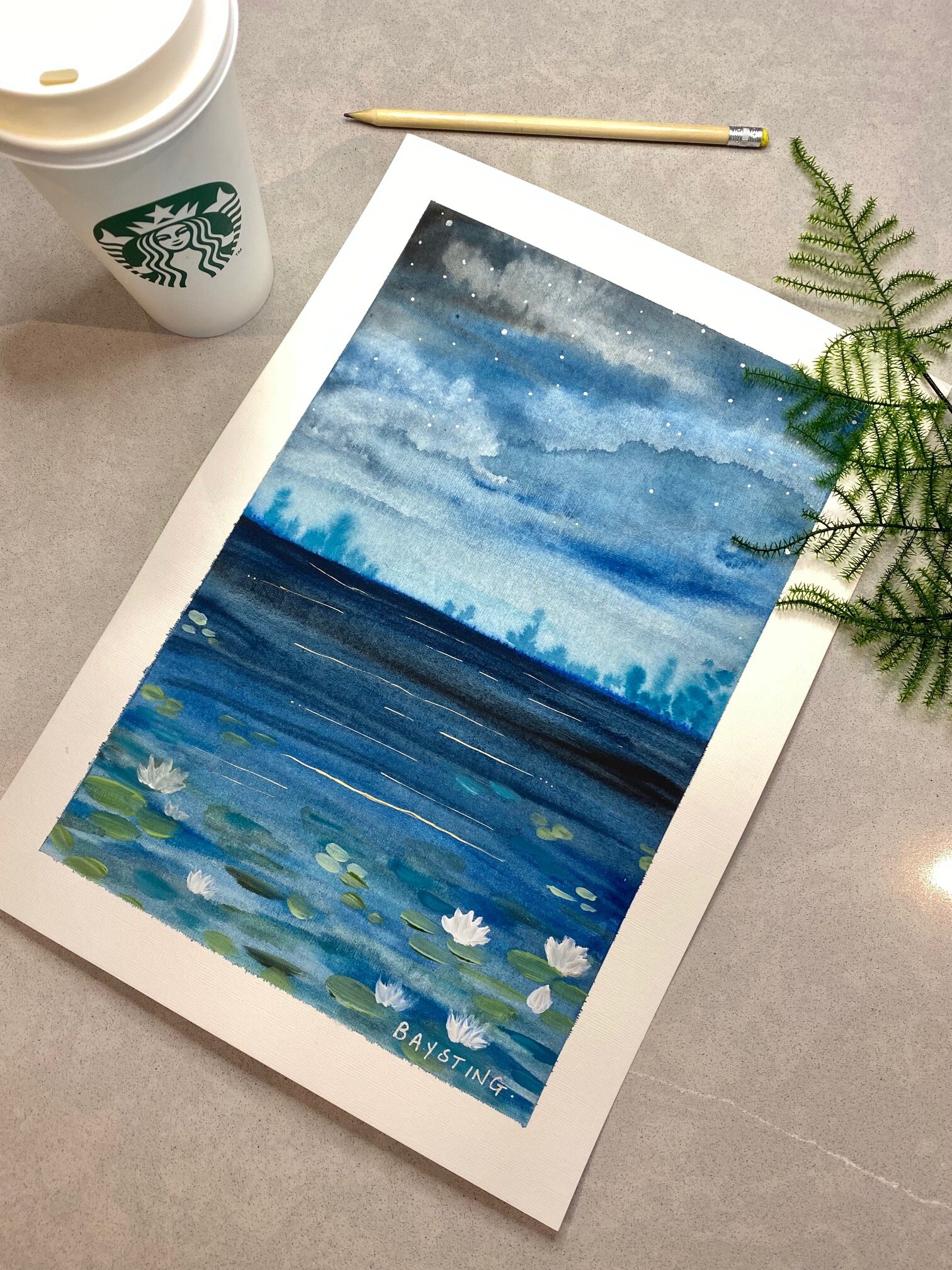 "Afraid of changing, but older too" (original painting)