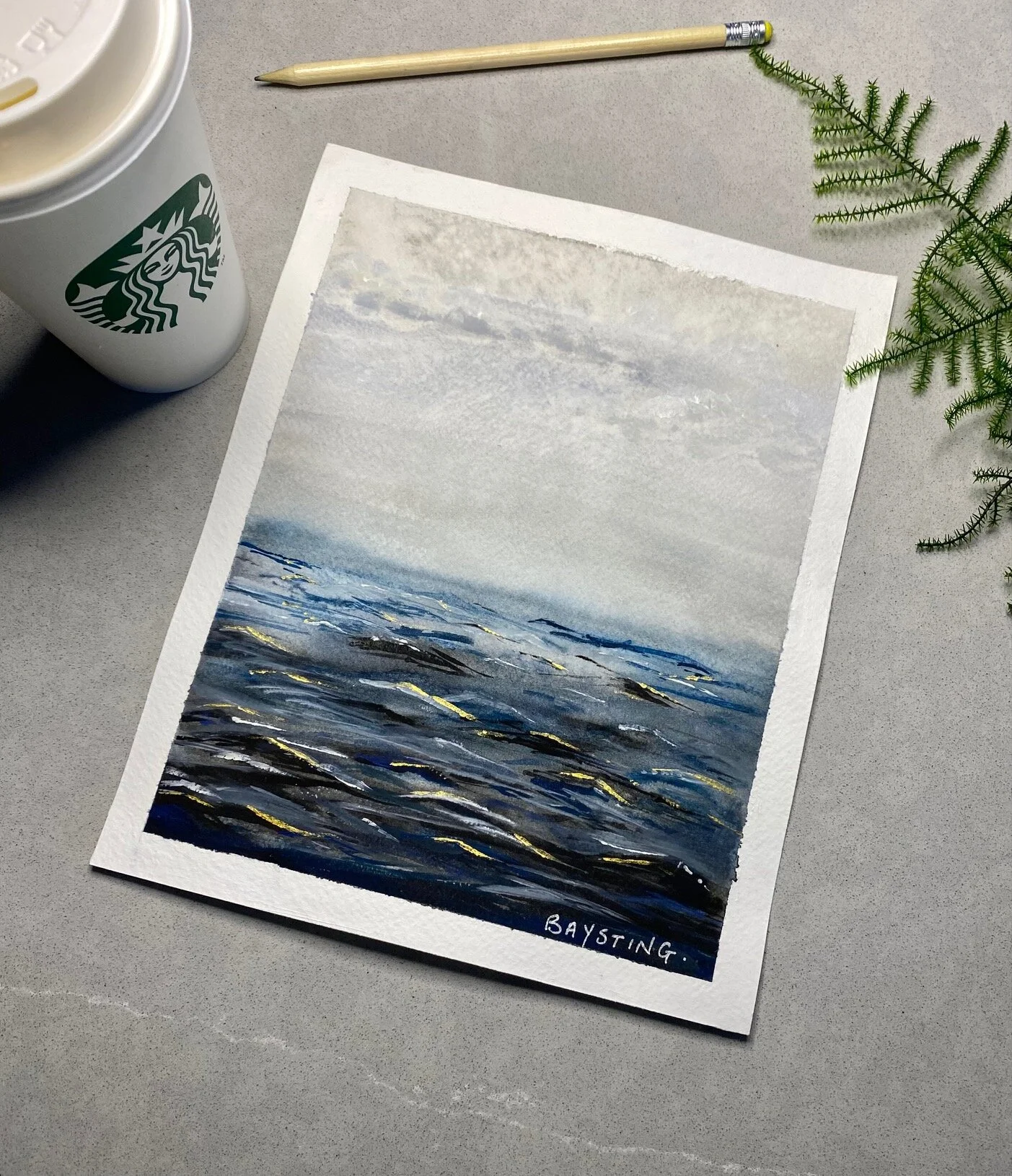 "Maybe you were the ocean" (original painting)