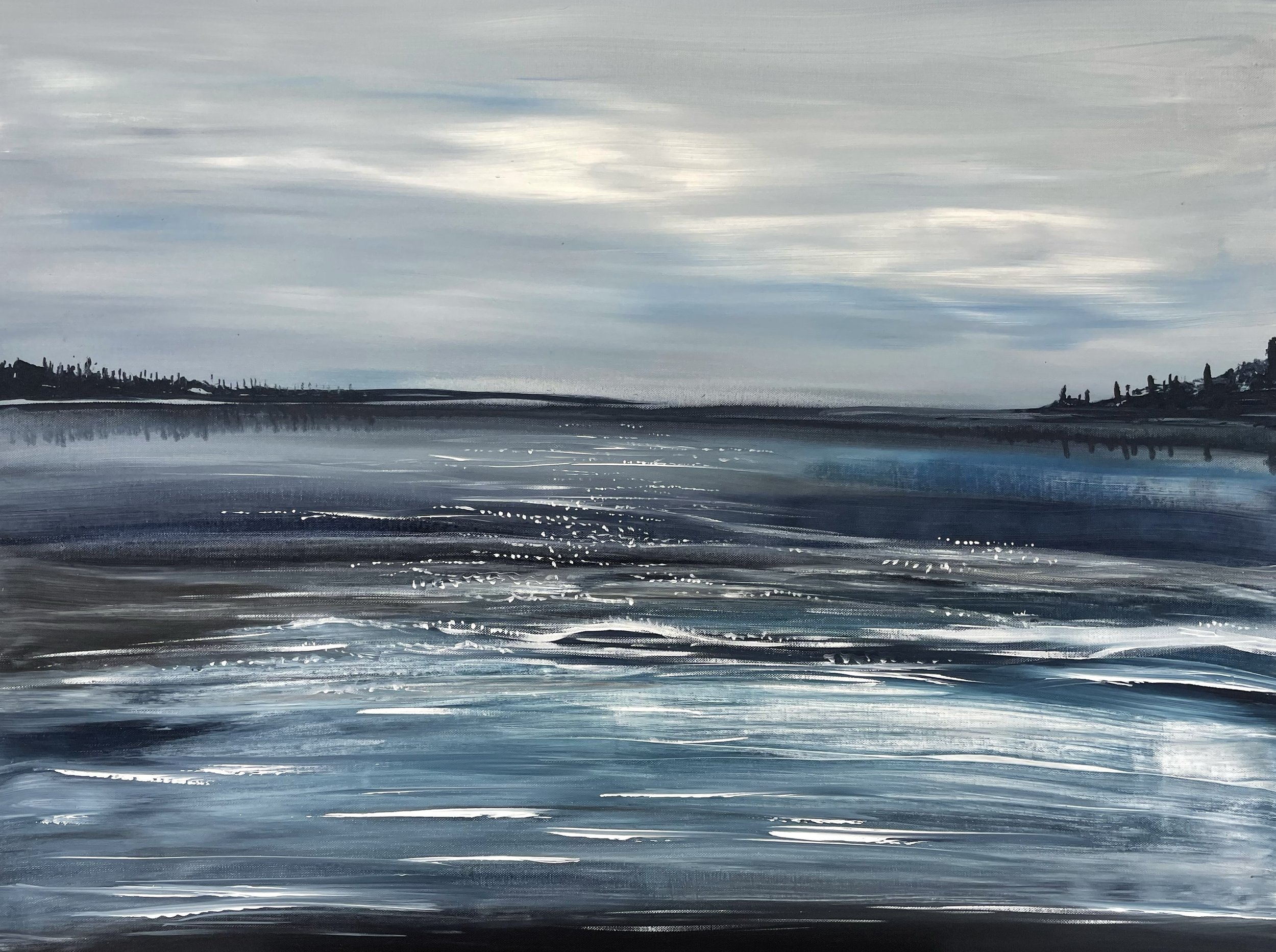 "Cold, I fell into you..." (Original Painting) 100x75cm