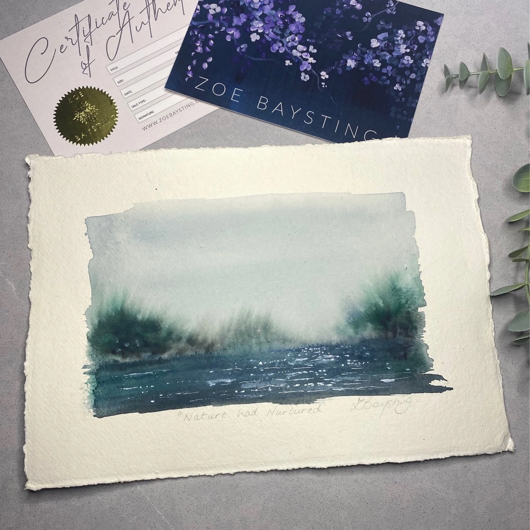 "Nature had nurtured.." - original painting