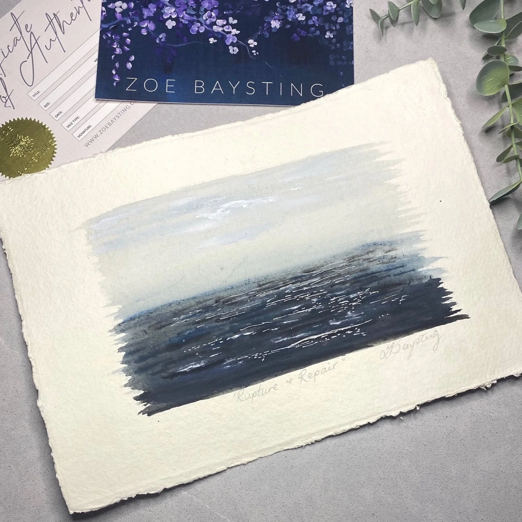 "Rupture & Repair.." - original painting