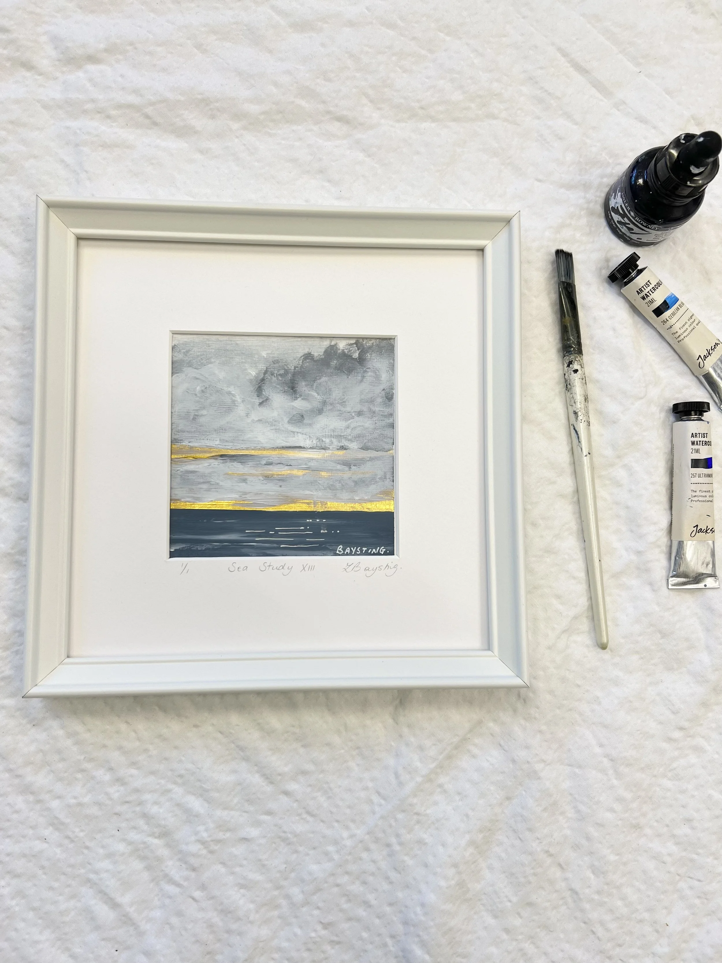 "Sea Study XIII" - original framed painting