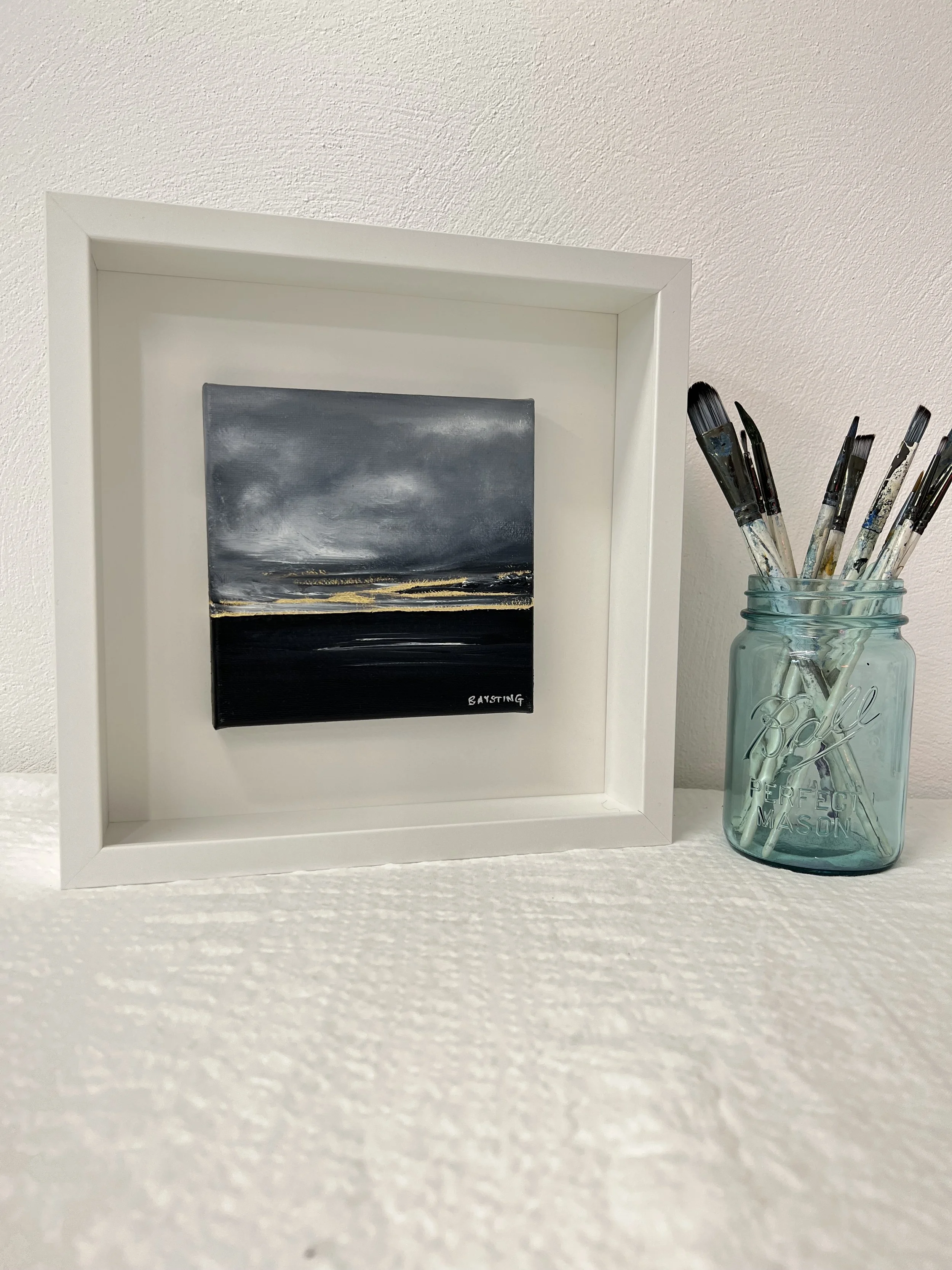 "Let Gravity Win..." - original framed painting