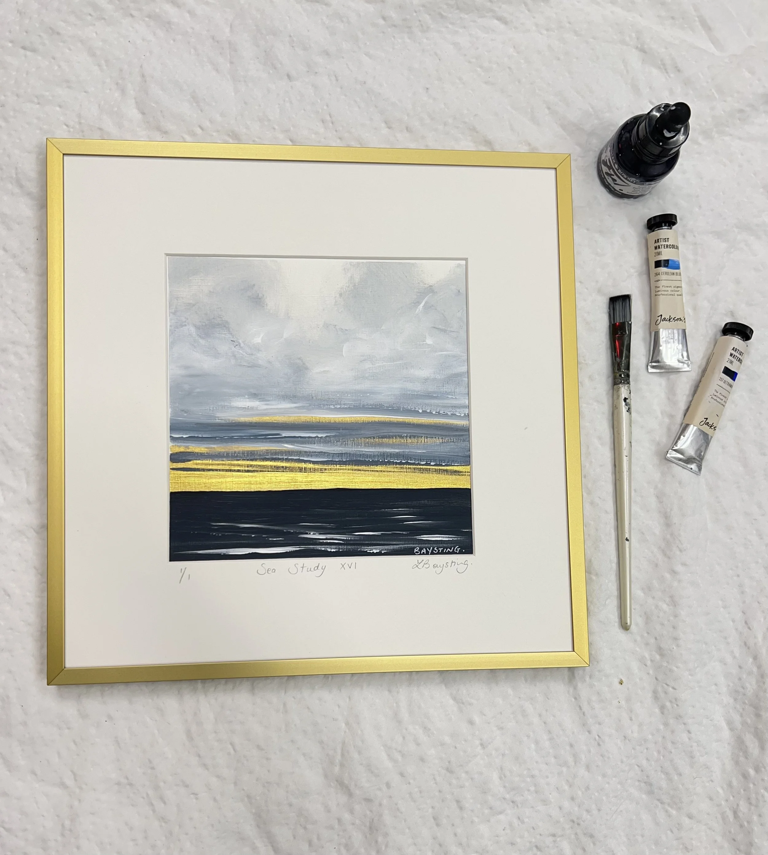 "Sea Study XVI" - original framed painting