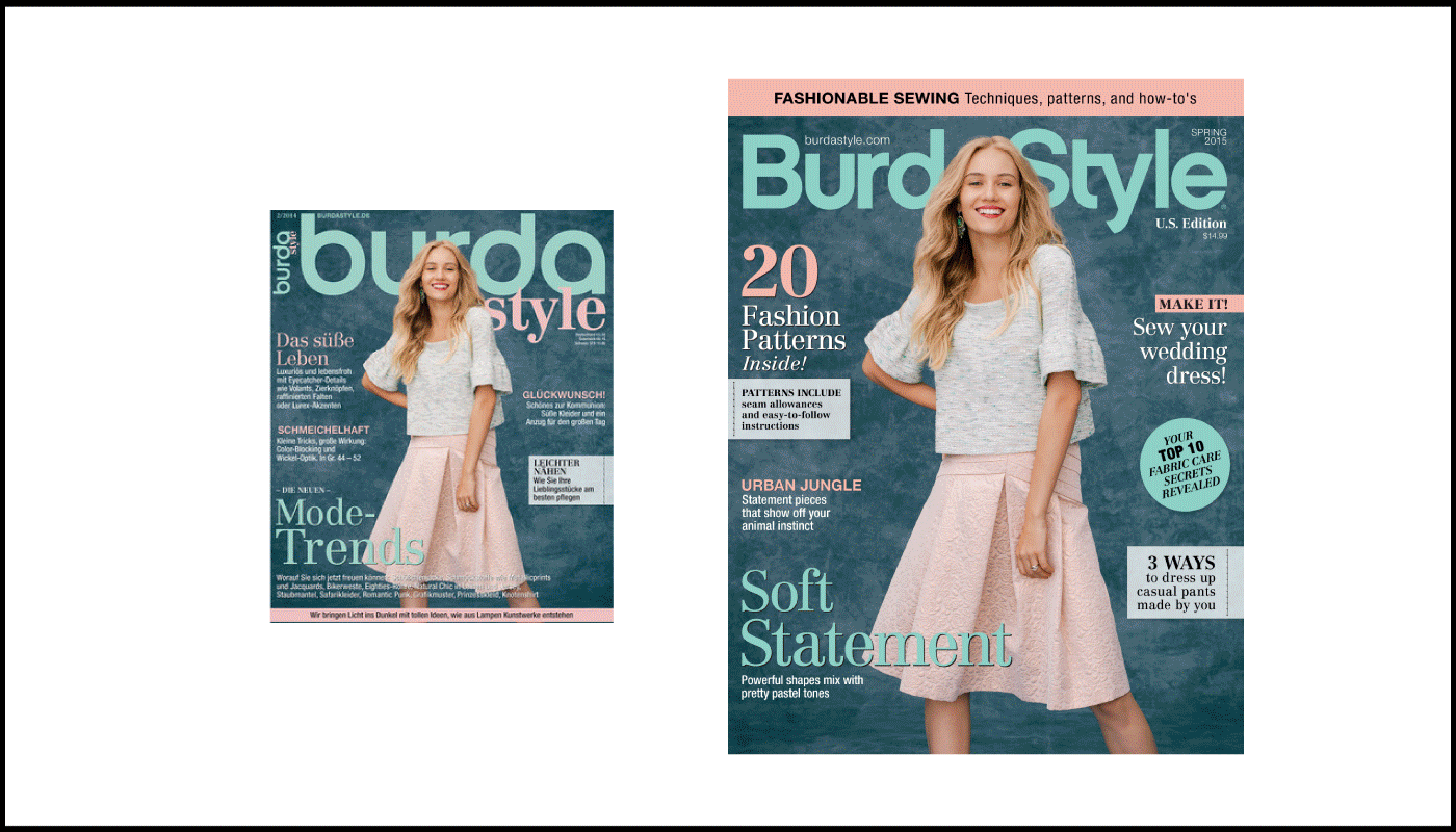 Left - German magazine; Right - North American magazine