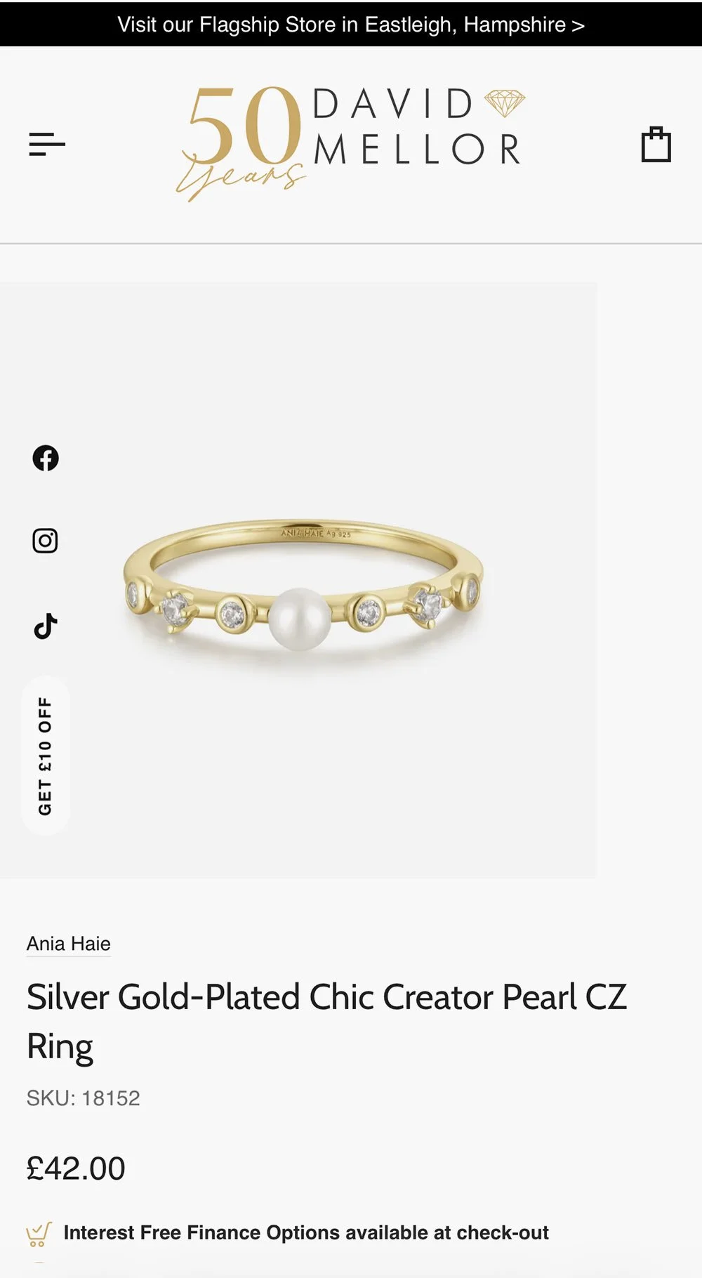 David mellor jewellers shopify website design 1009