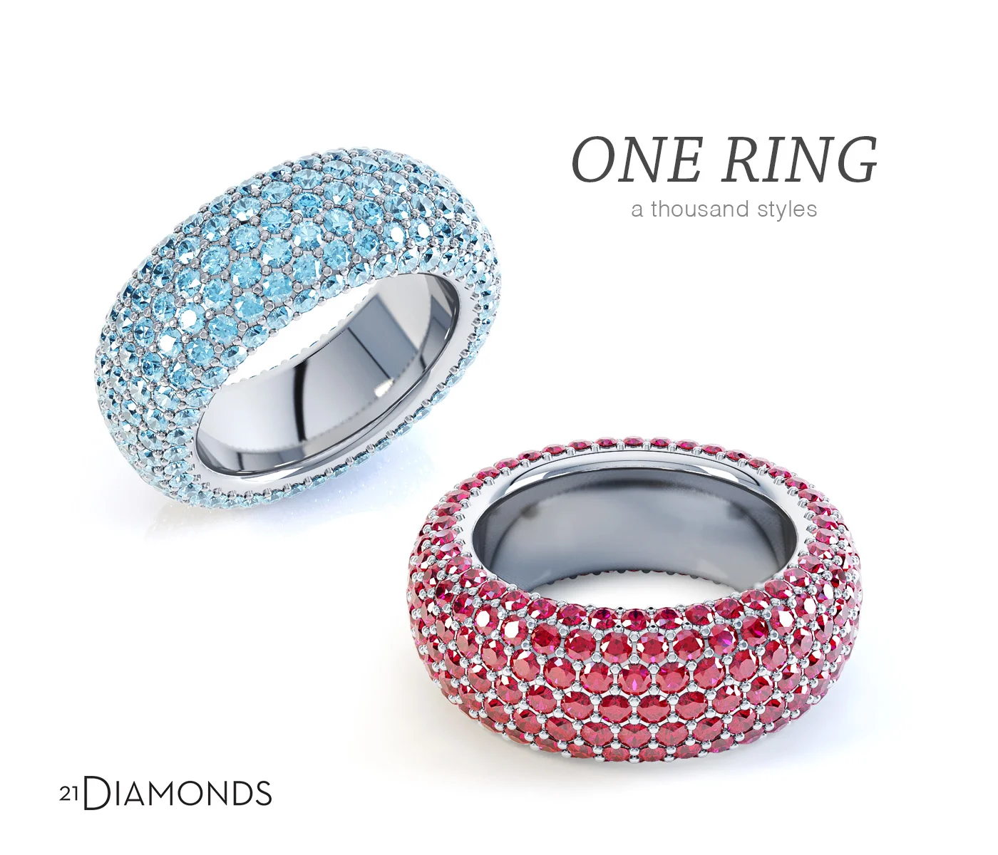 3D Jewellery Rendering — Lionsorbet site Design & 3d Production