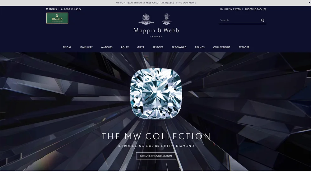The Best Jewellery Website Designs 2017 Top 20 Inspiration For Your Jewellery Website Lionsorbet Website Design Product Marketing