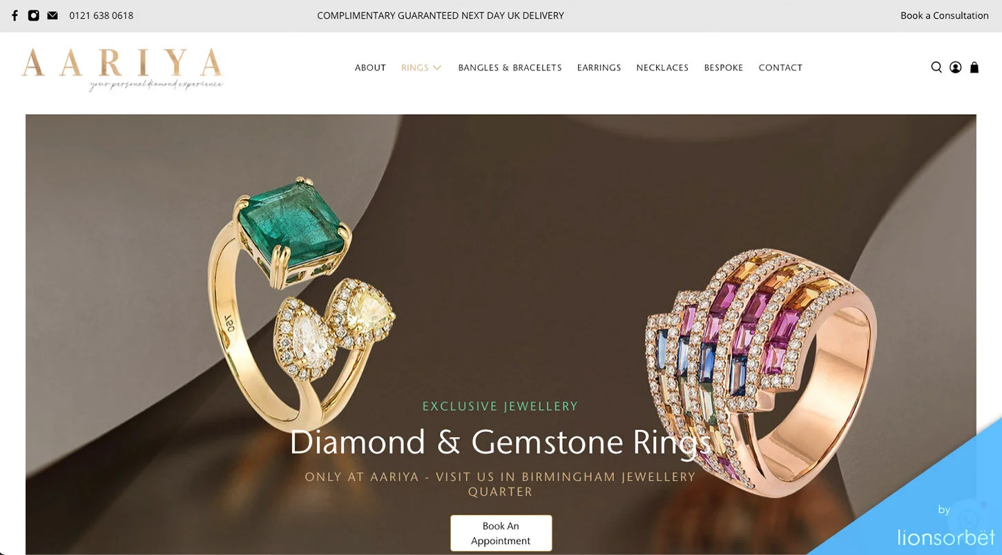 Top 20 jewellery website designs of 2020 2021 best of website design — Lionsorbet