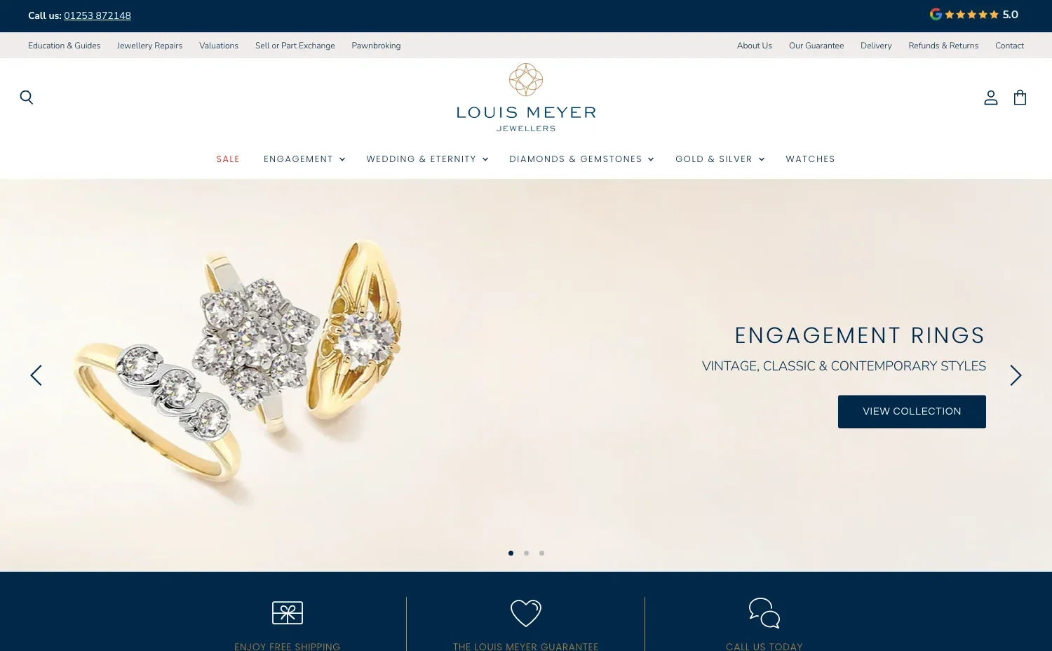 louis meyer Jewellery Website Design