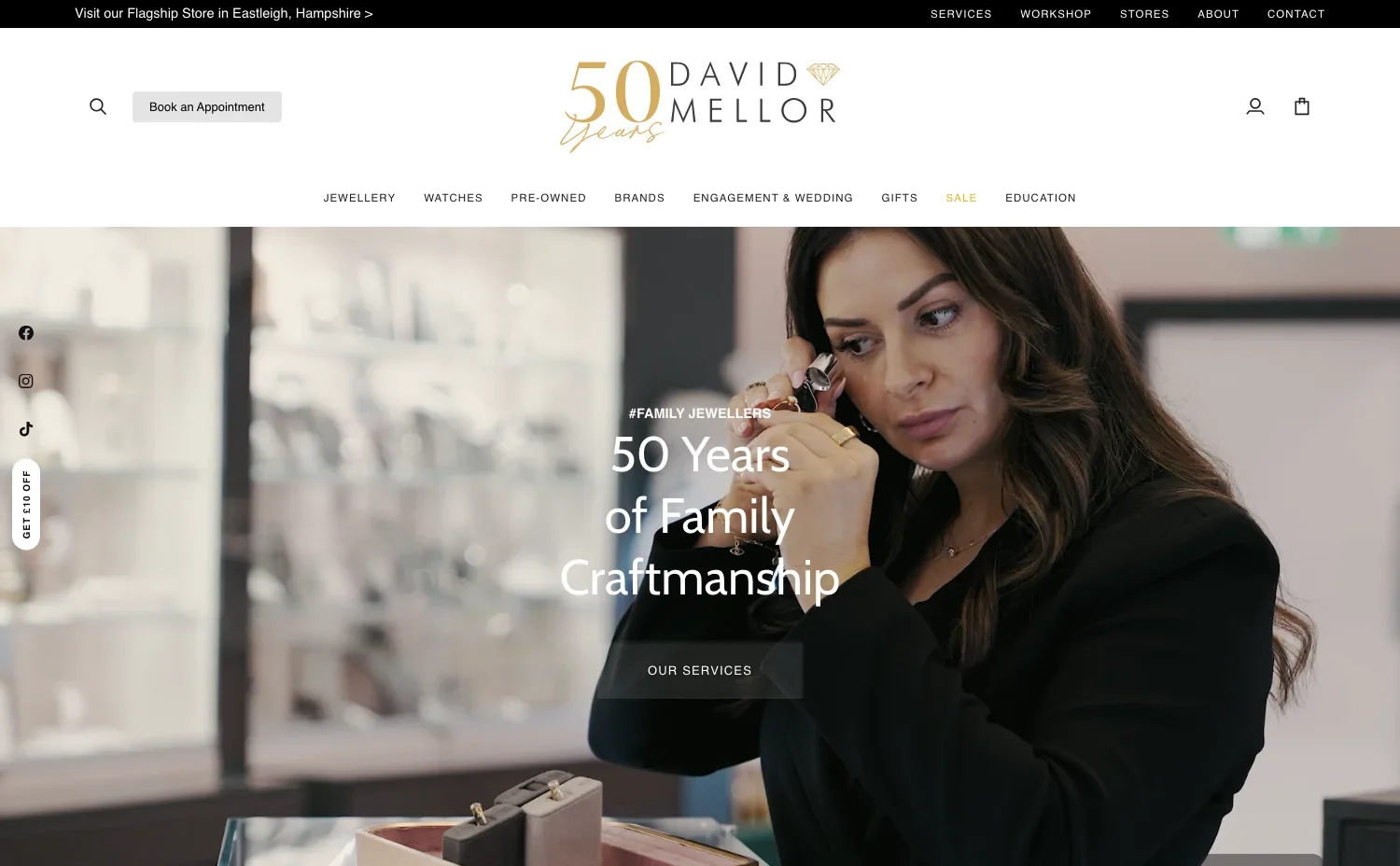 David Mellor Jewellery Website Design