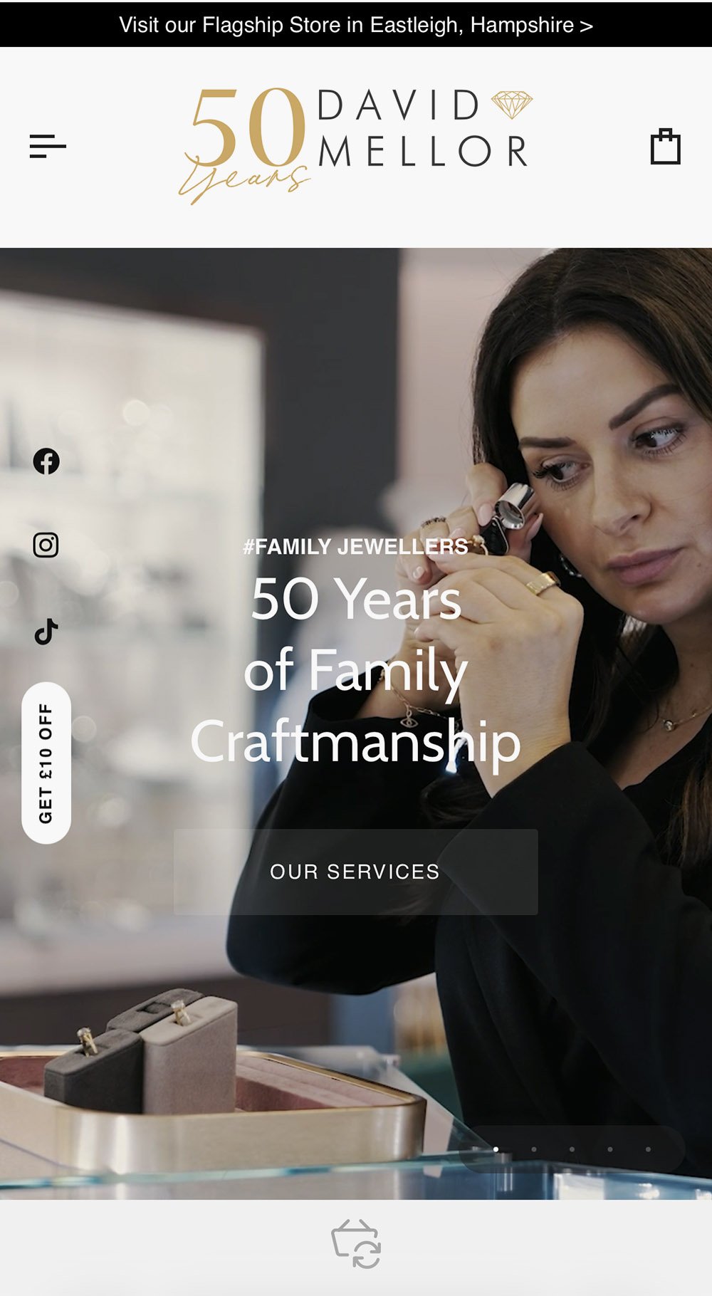 David mellor jewellers shopify website design 1006