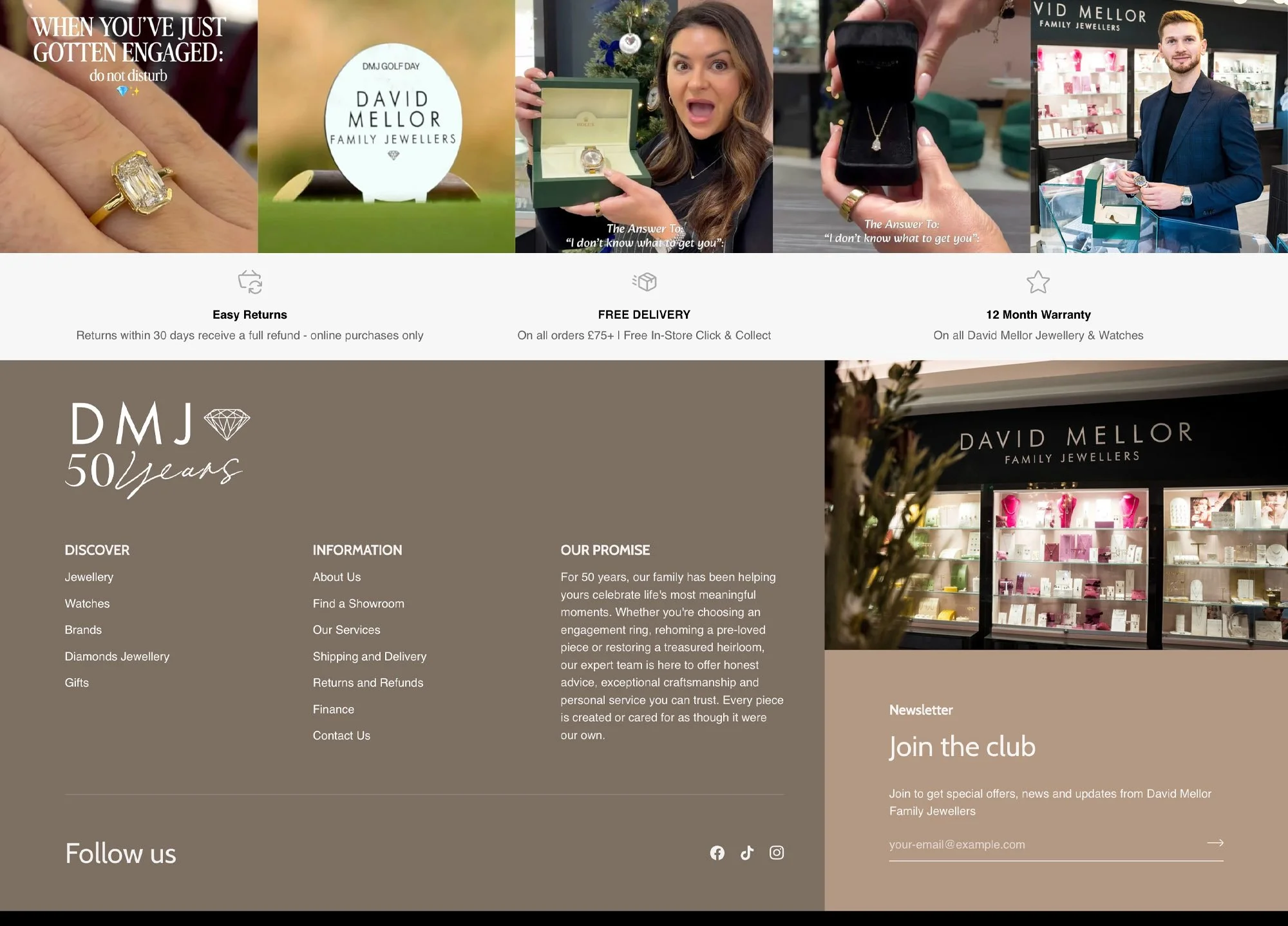 David mellor jewellers shopify website design 1002