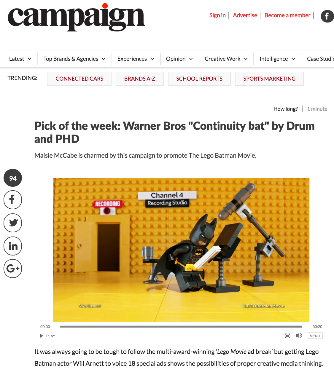 lego batman pick of the week Campaign magazine.png