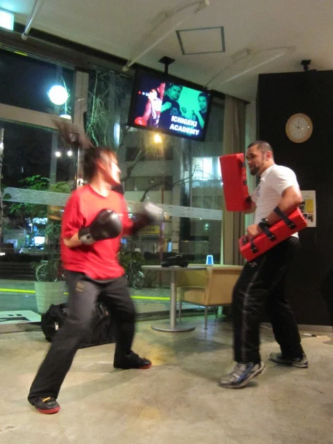 Kickboxing demonstration Tokyo, Japan