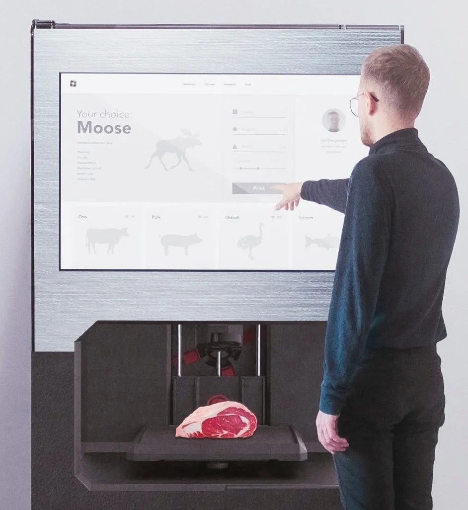 The Future Supermarket Workshop - Will it be possible “to print” your steak (cultured meat) in the supermarket? Photo by Ivar Simonsen.