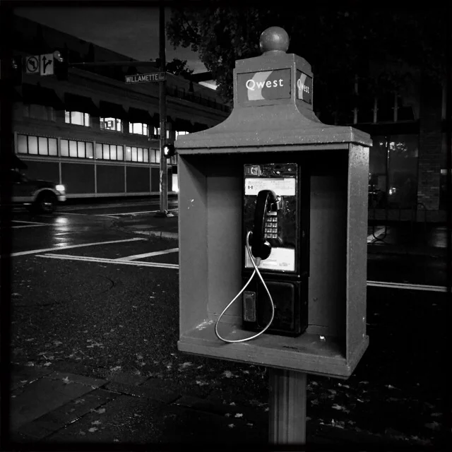 A public telephone? Wow!