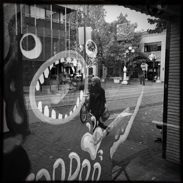 "Andi at Voodoo Donuts" (Eugene, Oregon)