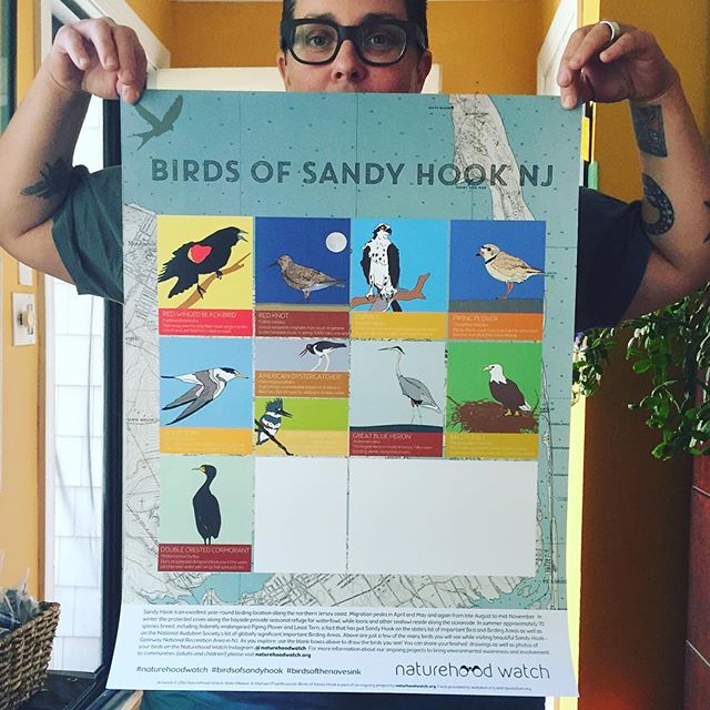 Doncha want one?! We even left some room for your bird drawings! Come to the @monmoutharts #zwaf this weekend for art+outdoors=fun! check out the @naturehoodwatch table and take a drawing walk and talk with us...and get our poster celebrating birds o