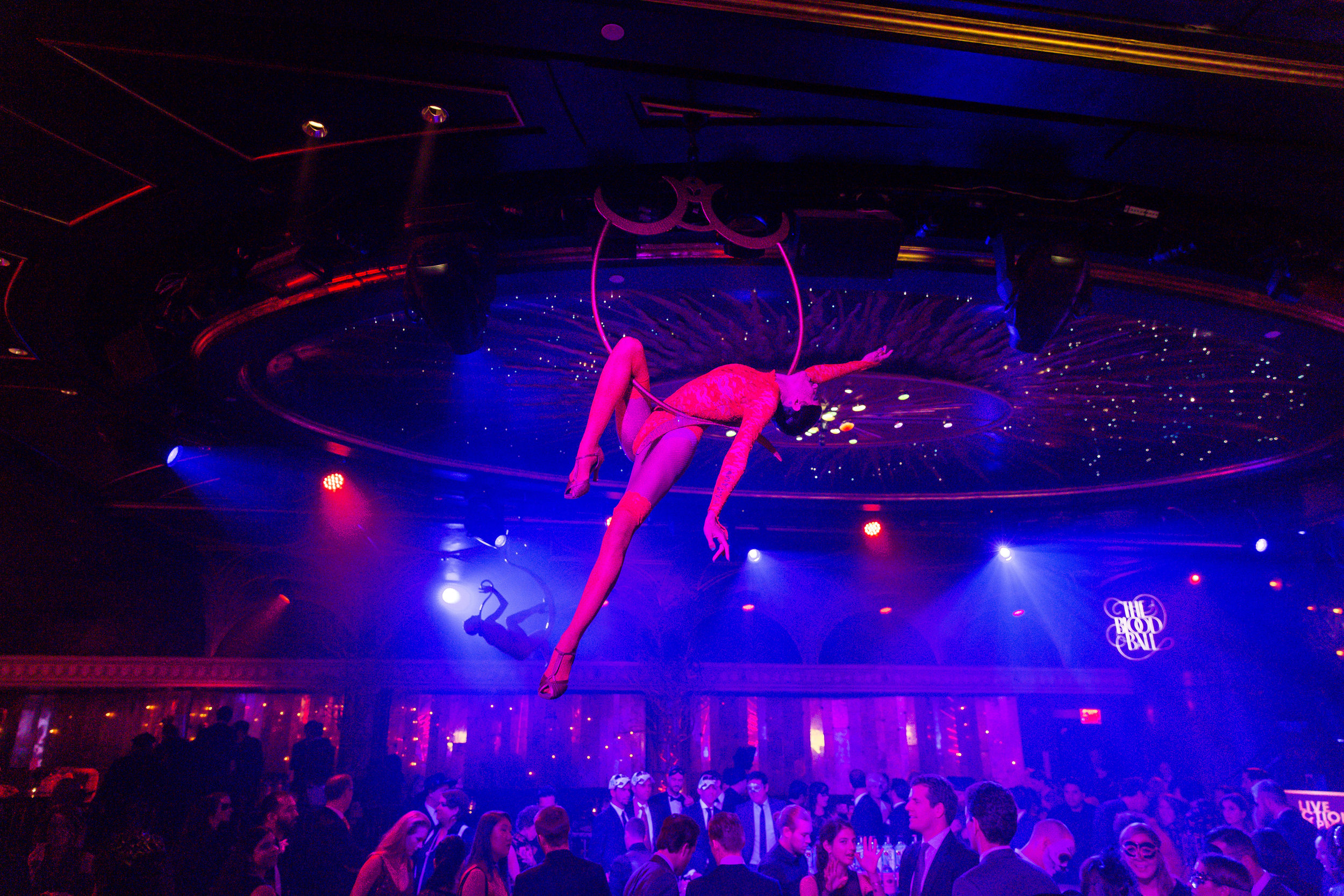 Aerialists at The Diamond Horseshoe / Photo: Eric Vitale