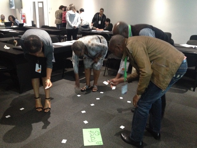 Teachers enjoying a workshop of a lesson from the Guide