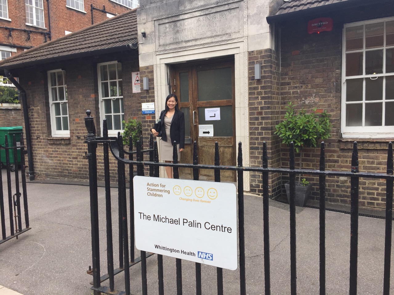 Dr. Chang at the Michael Palin Centre, July 2016.