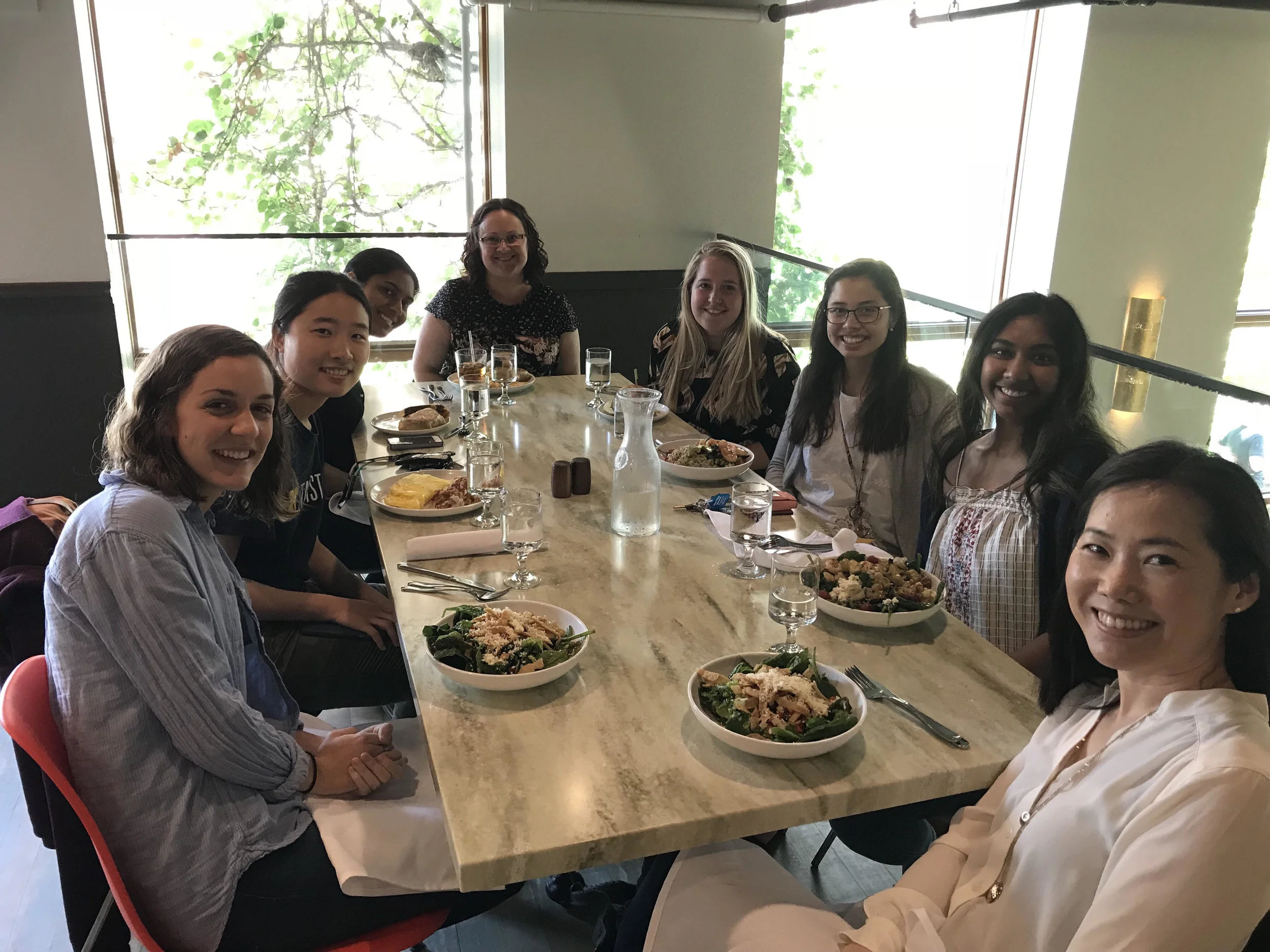 UM Lab Members wishing Cece luck on her last day