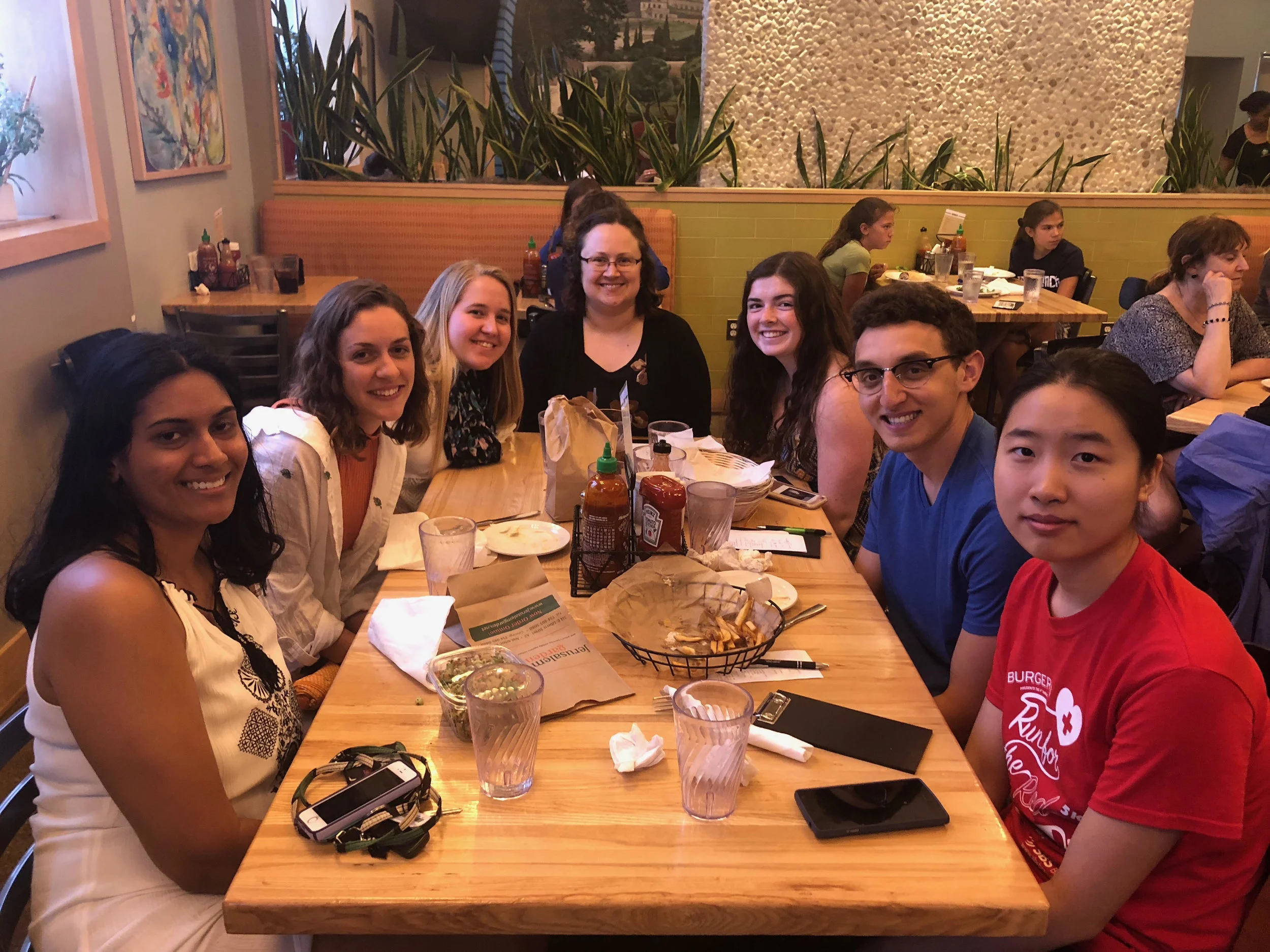 UM Lab Members celebrating Sarah’s last day at Jerusalem Garden
