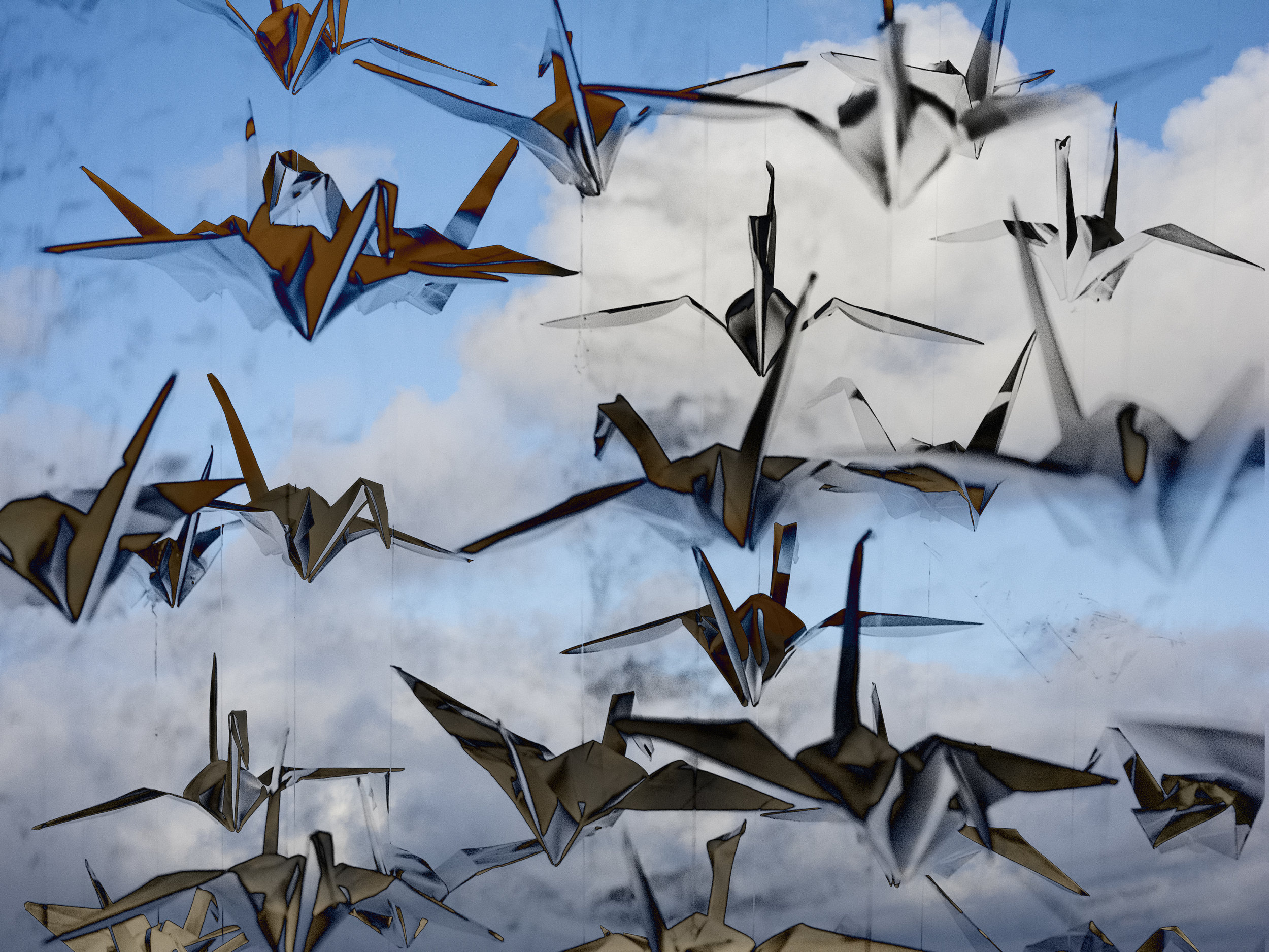 Origami Stork Flight