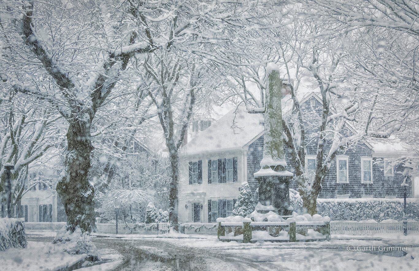 Civil War Monument  Winter