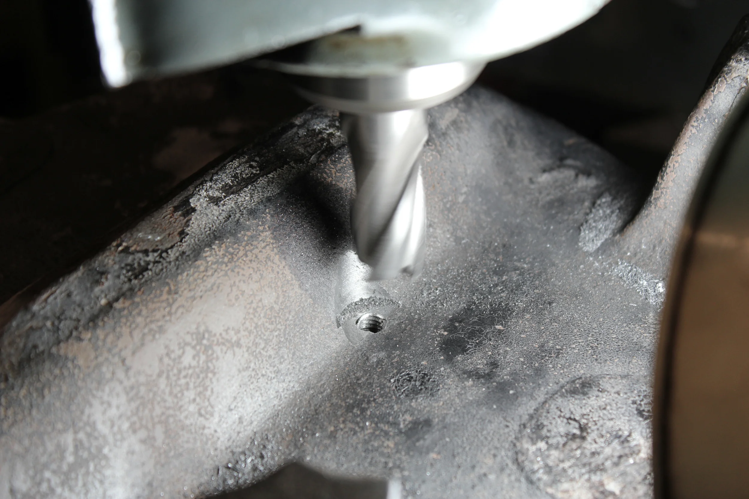 Milling the clearance for the thromocouple
